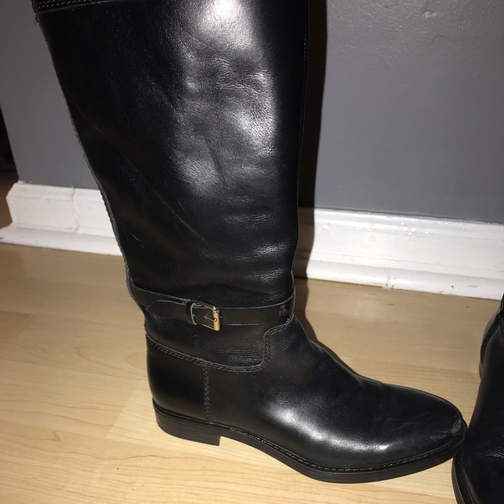 All black knee high boots - Picture 2 of 5